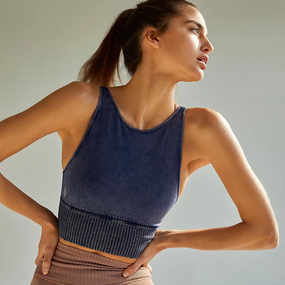 NEW Free People Good Karma High-Neck Crop Tank size XS/S